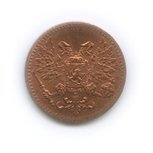 1 пенни 1917 — Для Финляндии. Орел