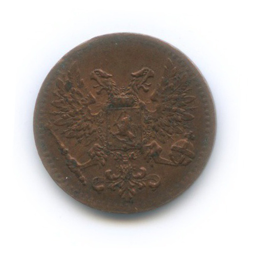 1 пенни 1917 — Для Финляндии. Орел