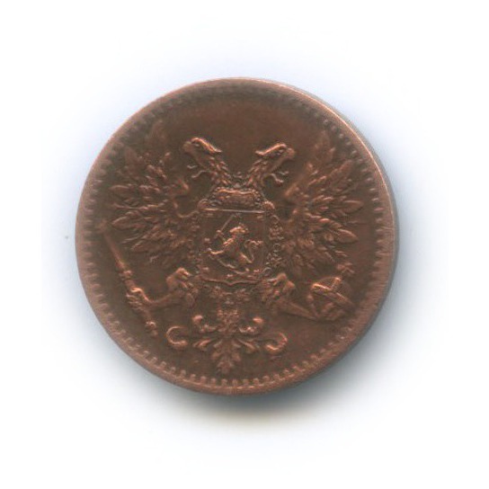 1 пенни 1917 — Для Финляндии. Орел