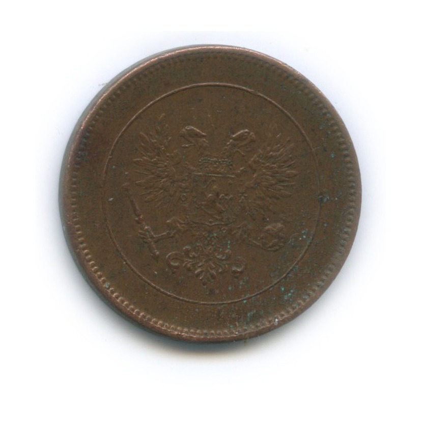 5 пенни 1917 — Для Финляндии. Орел