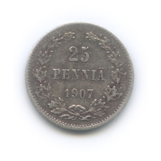 25 пенни 1907 L — Для Финляндии