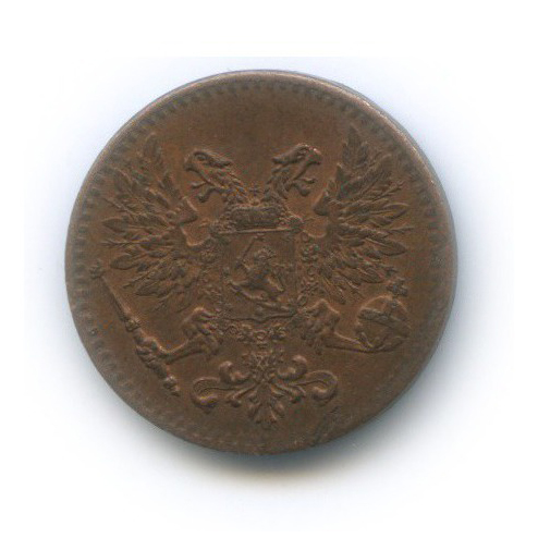 1 пенни 1917 — Для Финляндии. Орел