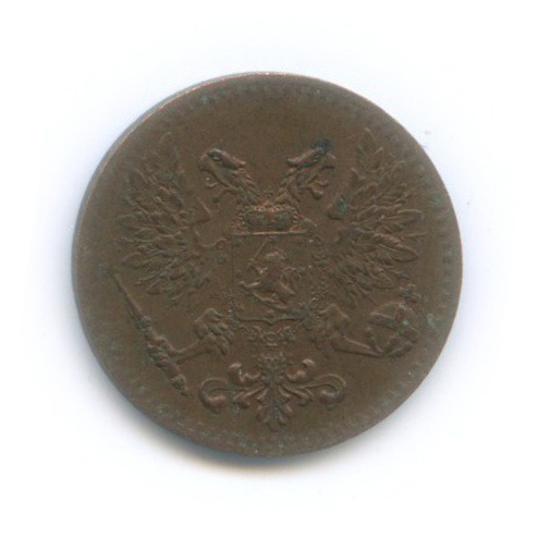 1 пенни 1917 — Для Финляндии. Орел