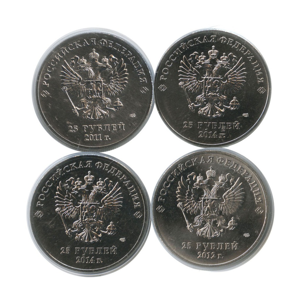 25 Рублей Паралимпийские игры. Полный набор монет 25 рублей Сочи 2014.