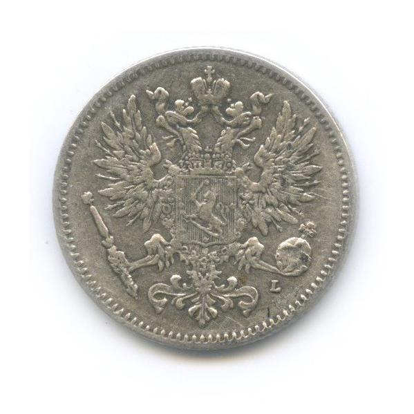 50 пенни 1907 L — Для Финляндии