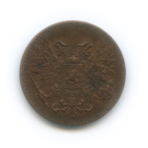 1 пенни 1917 — Для Финляндии. Орел