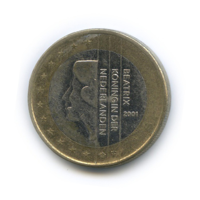 Евро 2001 год. 1 Euro 2001 года. 1 Евро 2001 года. Монета 1 евро 2001 Нидерланды. Размер монет Нидерланды 1 евро 2001.