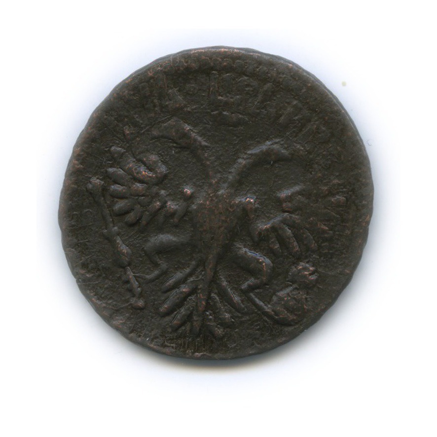 Деньга (½ копейки) 1731 — ½ копейки. перечекан (Орел 1730 г.)