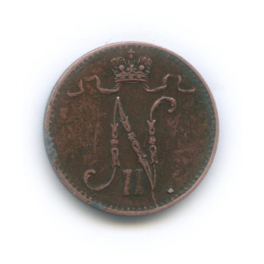 1 пенни 1903 — Для Финляндии. Вензель Николая II