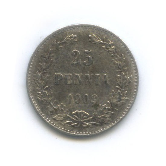 25 пенни 1909 L — Для Финляндии