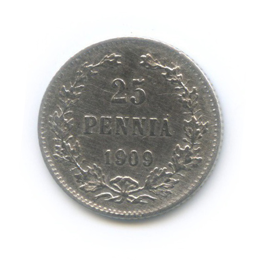 25 пенни 1909 L — Для Финляндии