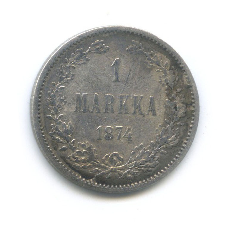 1 марка 1874 S — Для Финляндии