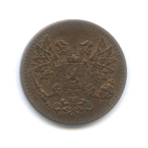 1 пенни 1917 — Для Финляндии. Орел