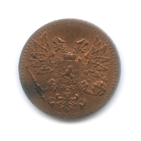 1 пенни 1917 — Для Финляндии. Орел