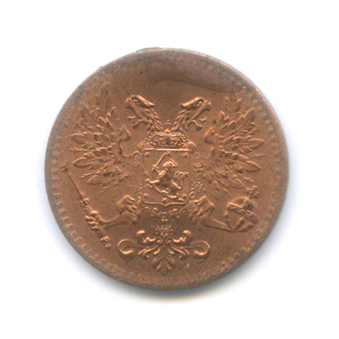 1 пенни 1917 — Для Финляндии. Орел