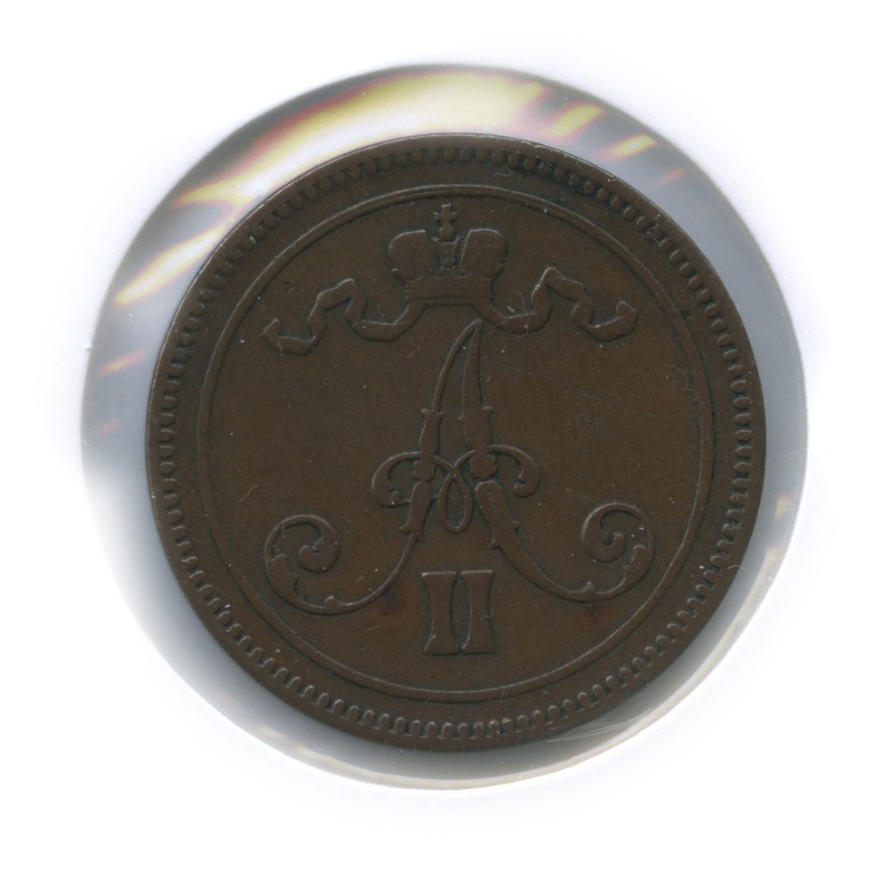 10 пенни 1865 — В холдере