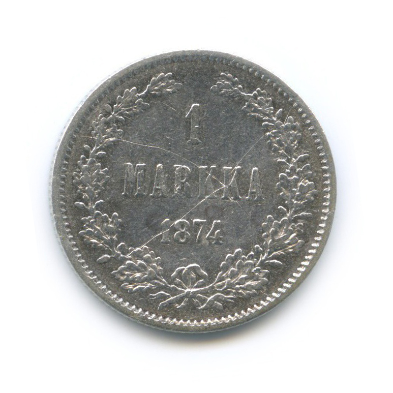 1 марка 1874 S — Для Финляндии