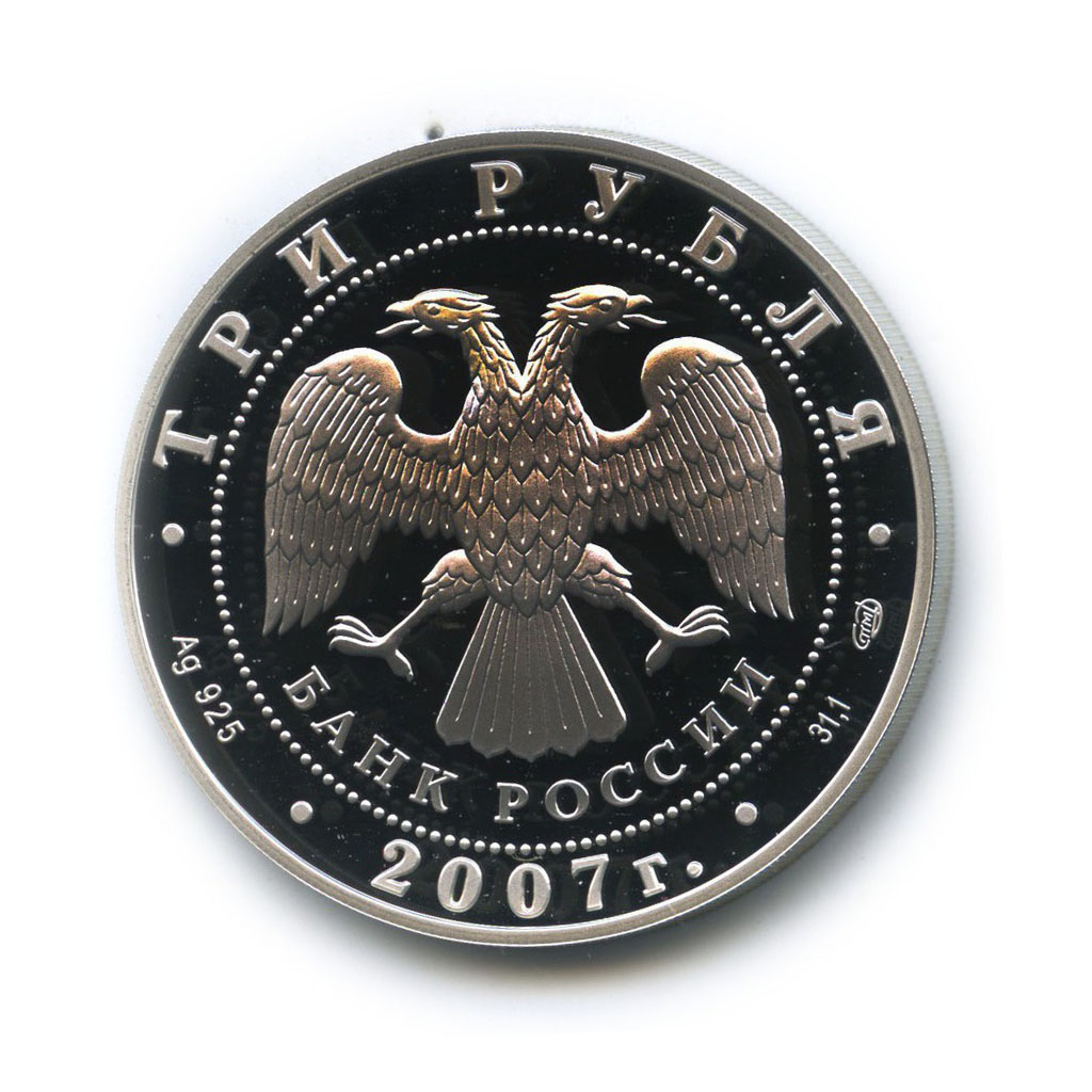 3 рубля 2007 СПМД — Международный полярный год