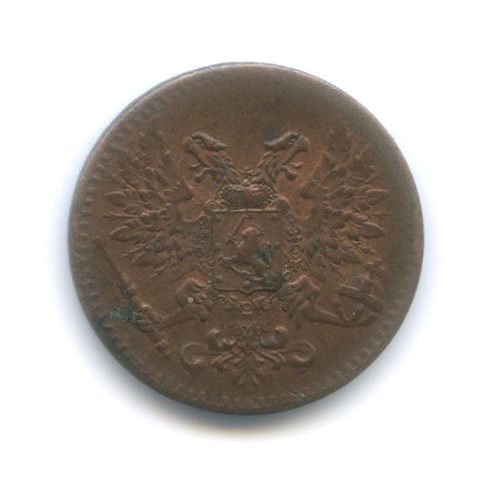 1 пенни 1917 — Для Финляндии. Орел