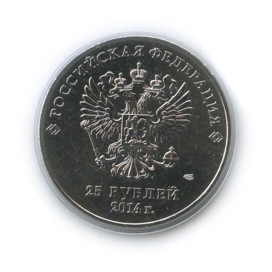 25 рублей 2014 СПМД — Факел. XXII зимние Олимпийские Игры и XI зимние Паралимпийские Игры, Сочи (в запайке)