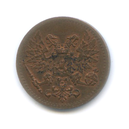 1 пенни 1917 — Для Финляндии. Орел