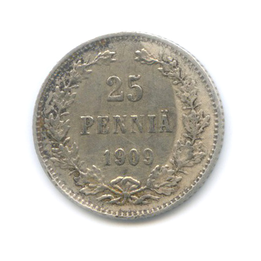25 пенни 1909 L — Для Финляндии