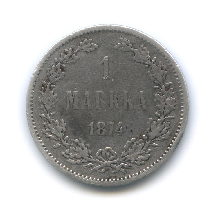 1 марка 1874 S — Для Финляндии