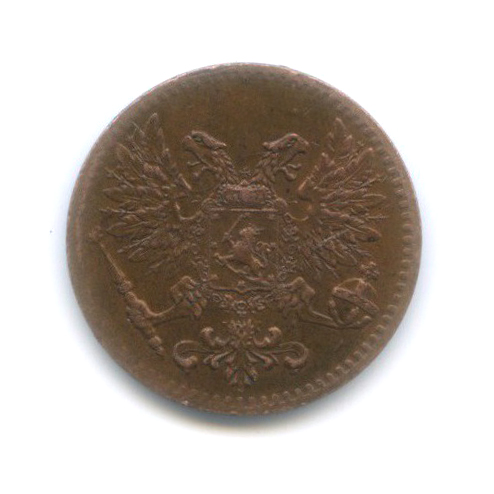 1 пенни 1917 — Для Финляндии. Орел