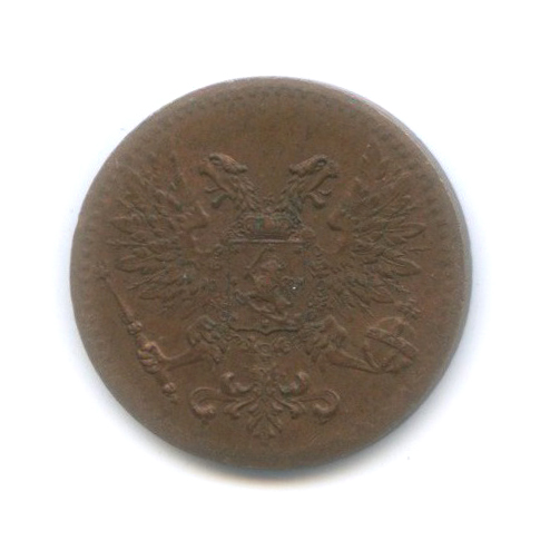 1 пенни 1917 — Для Финляндии. Орел