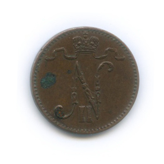 1 пенни 1911 — Для Финляндии. Вензель Николая II