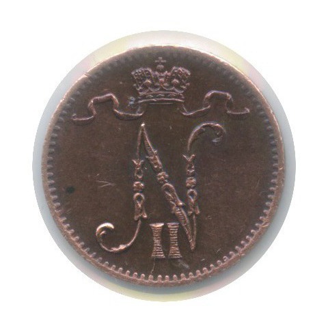 1 пенни 1907 — В холдере