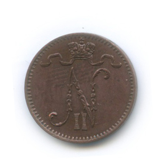 1 пенни 1898 — Для Финляндии. Вензель Николая II