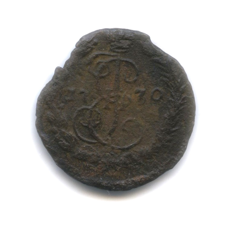 Деньга (½ копейки) 1770 ЕМ — ½ копейки