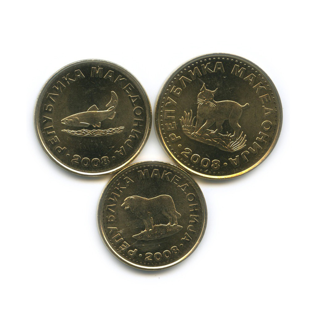 Монеты 2008 год. Монеты с животными. Монета 2008. Монеты с животными юбилейные. Регулярные монеты Северной Македонии.