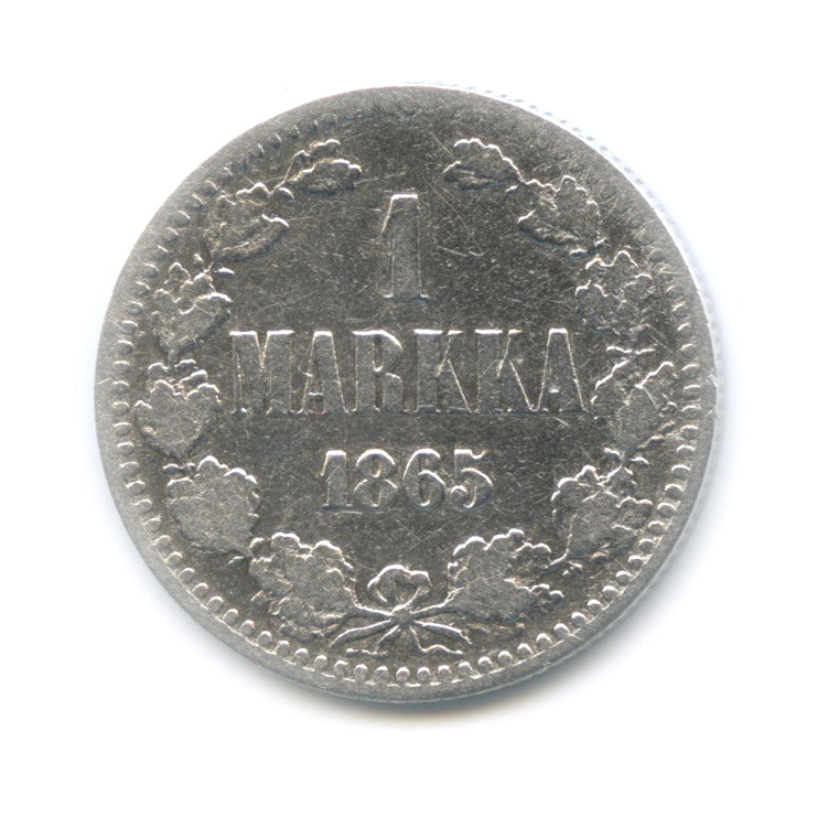 1 марка 1865 S — Для Финляндии