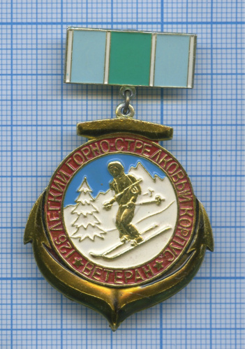Знак «Ветеран 126 легкого горно-стрелкового корпуса» (клеймо)