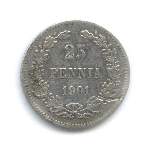 25 пенни 1901 L — Для Финляндии