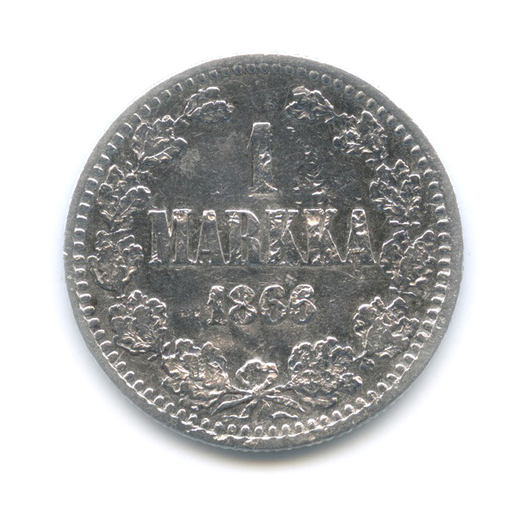 1 марка 1866 S — Для Финляндии