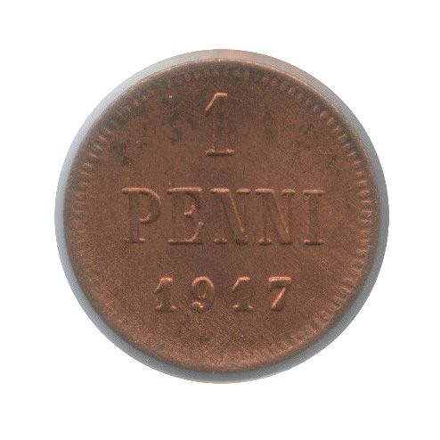 1 пенни 1917 — В холдере