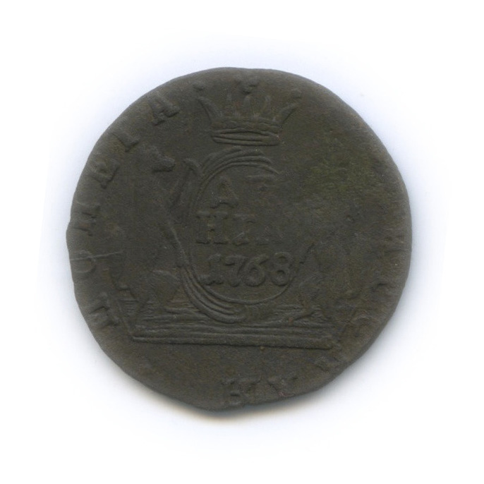 Денга 1768 КМ — ½ копейки
