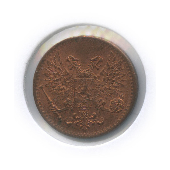 1 пенни 1917 — Для Финляндии. Орел (в холдере)