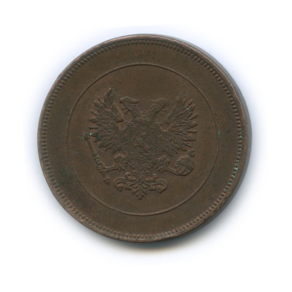 10 пенни 1917 — Для Финляндии. Орел
