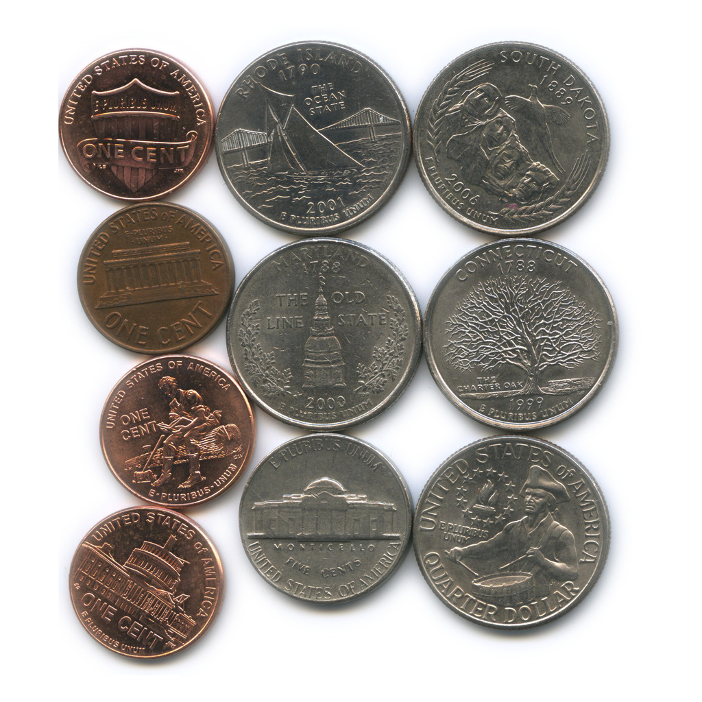 Юбилейные монеты. Иностранные монеты США.