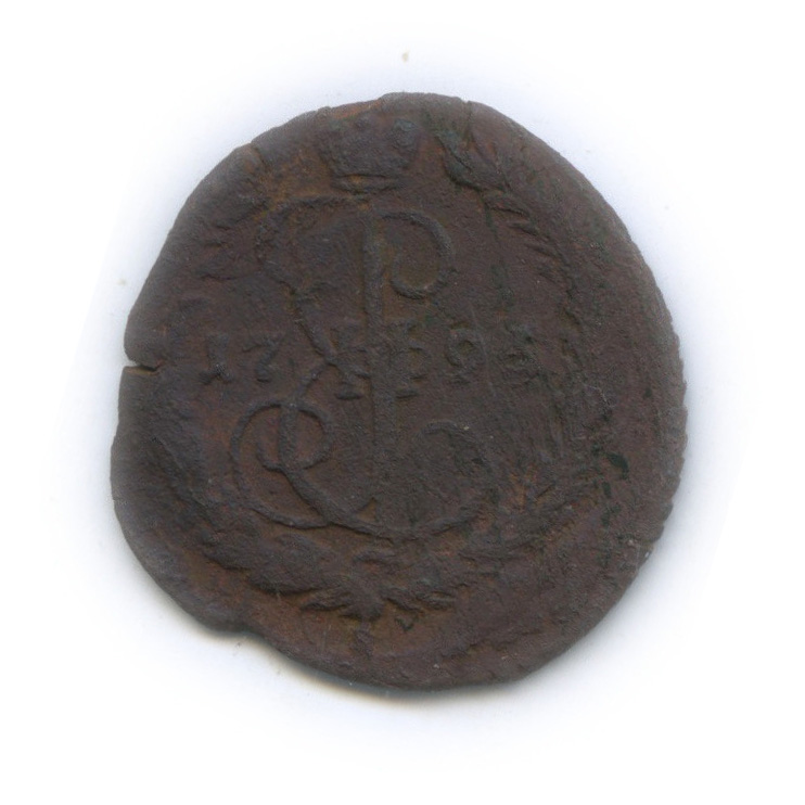 Деньга (½ копейки) 1795 ЕМ — ½ копейки