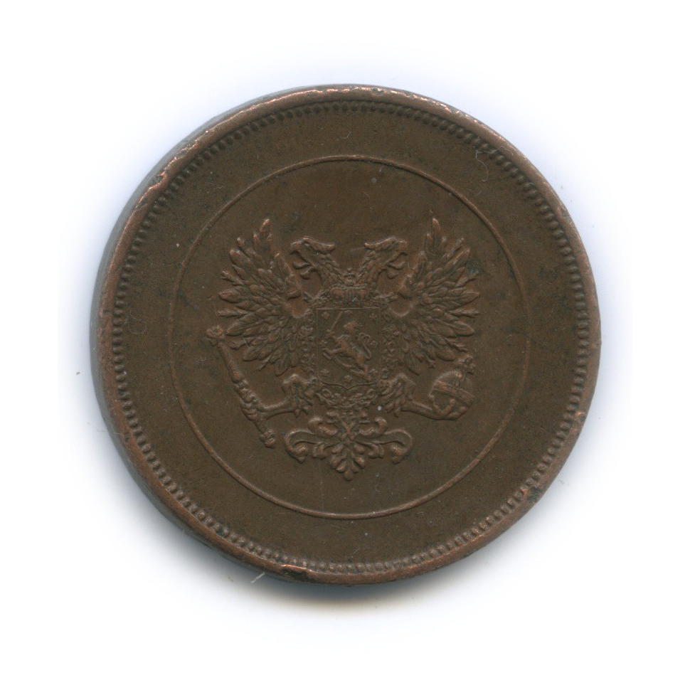 10 пенни 1917 — Для Финляндии. Орел
