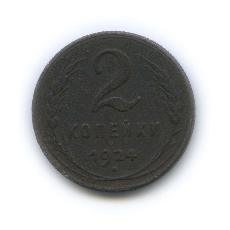 2 копейки 1924 — На Николаевском кружке