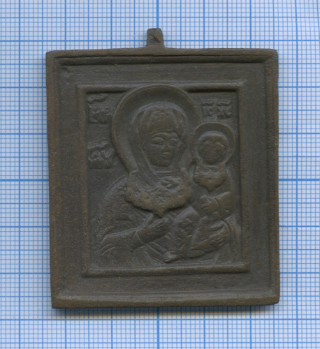 Иконка «Смоленская Богородица (Одигитрия). С цатой»