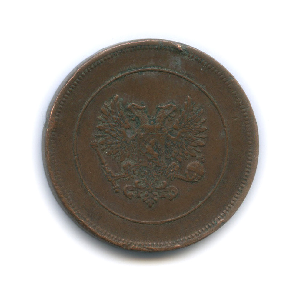 10 пенни 1917 — Для Финляндии. Орел