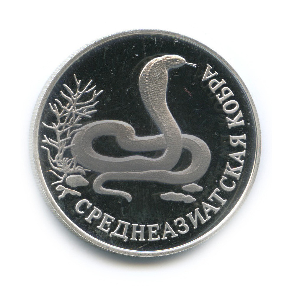 1 рубль 1994 ЛМД — Среднеазиатская кобра