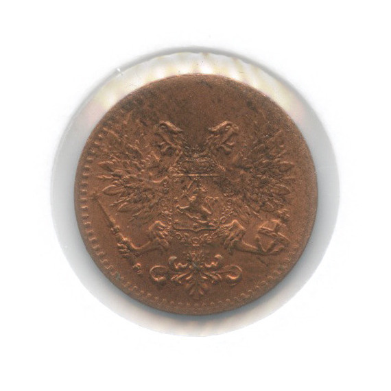 1 пенни 1917 — Для Финляндии. Орел (в холдере)